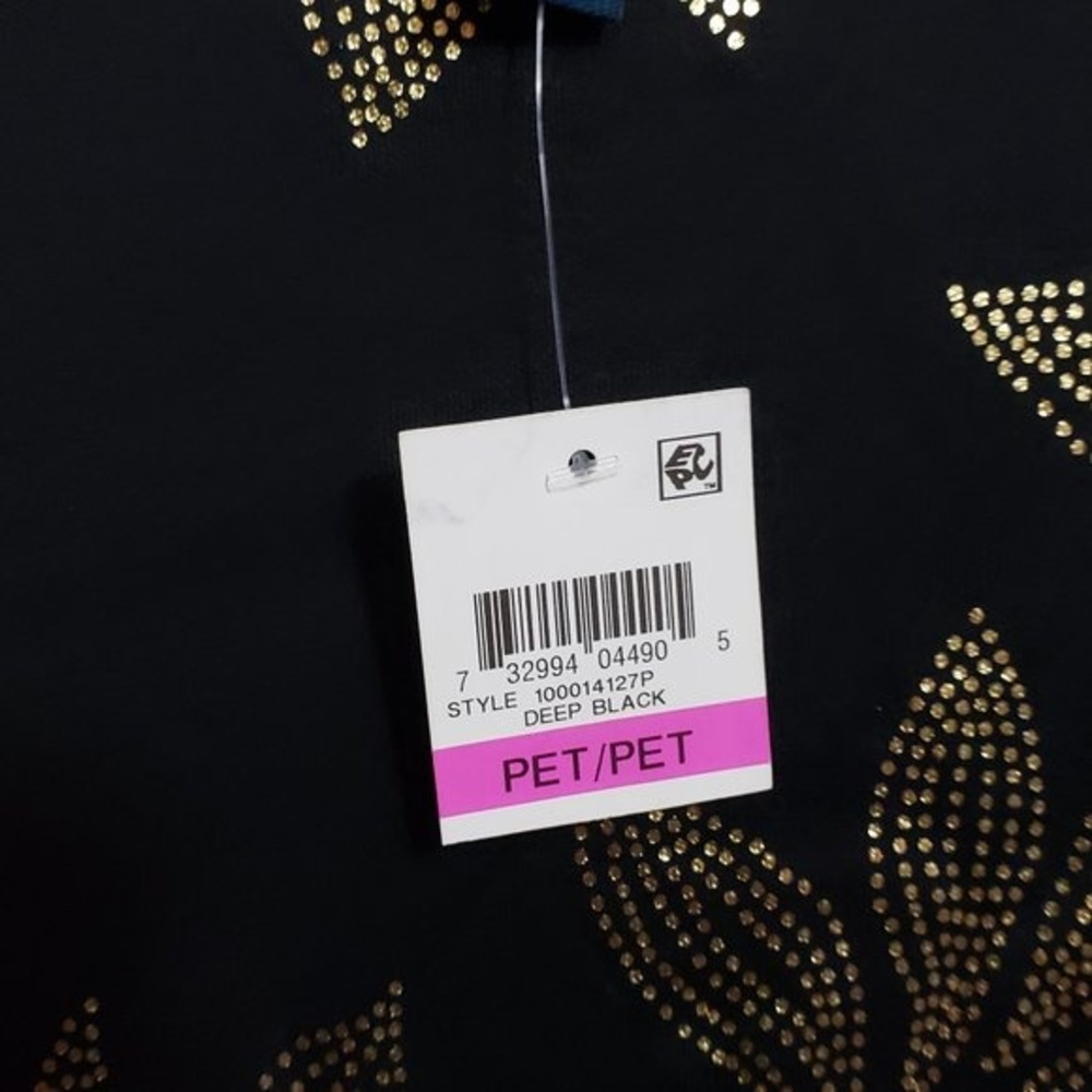 Karen Scott Deep Black Dot Print Dress Women’s Casual Dress (AH) - Picture 2 of 7